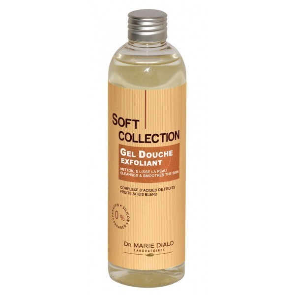 Gel douche exfoliant nettoie la peau en profondeur