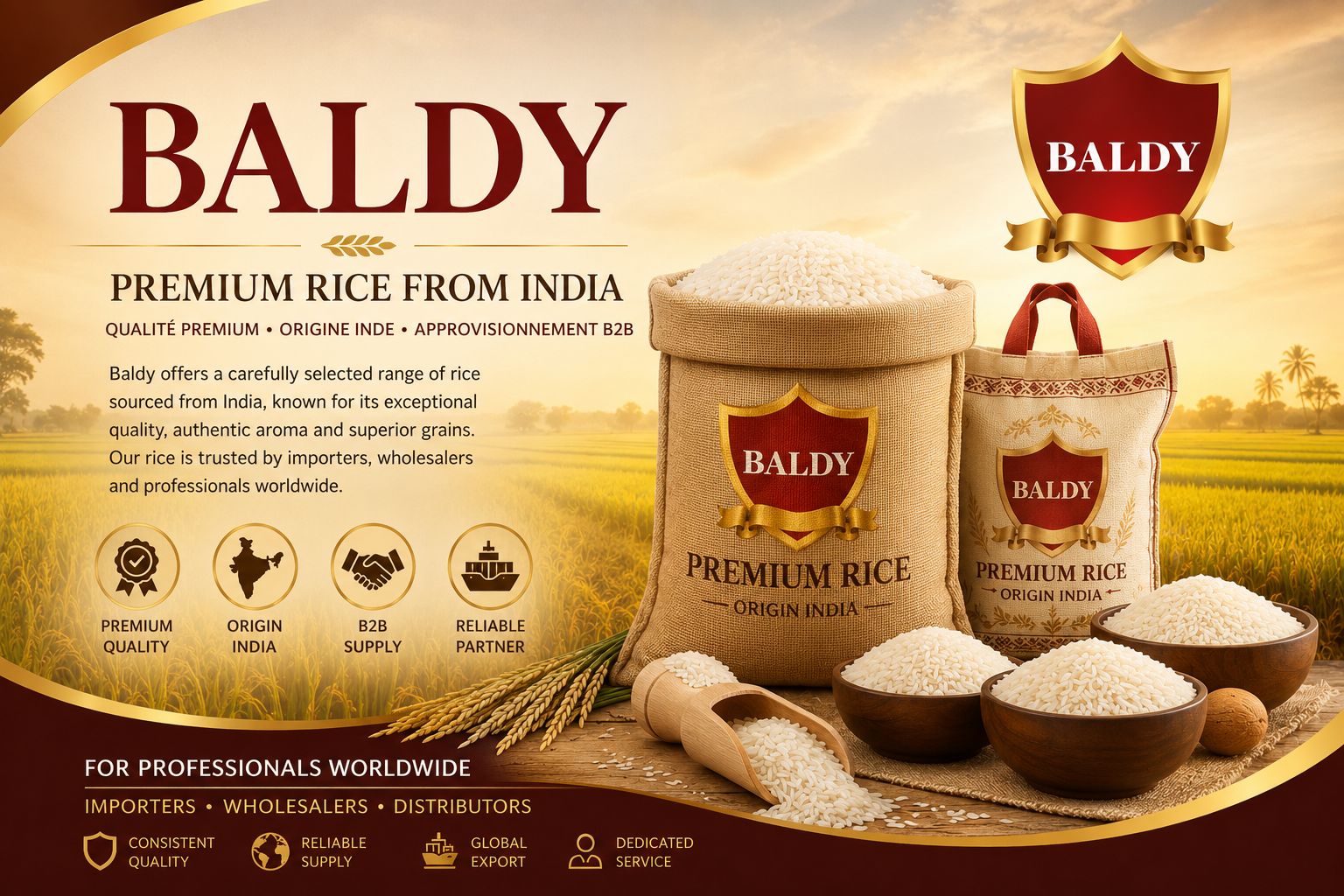 Fournisseur international de produits agroalimentaires en gros – BALDY AGRO TRADE